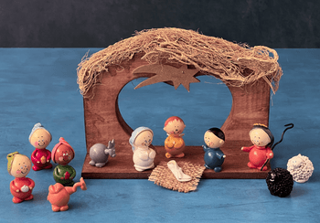 marble nativity set fair trade from Chile