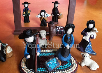 nativity scene Amish