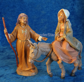 Journey to Bethlehem - 5" Fontanini Nativity Holy Family 51502