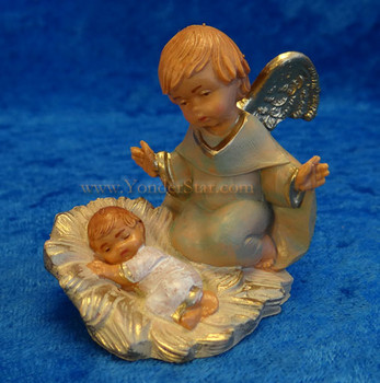 Talitha - 5" Fontanini Nativity Angel With Baby 57010