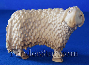 Sheep Looking to Side for LEPI Kastlunger Wooden Nativity