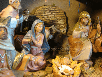 5" Fontanini Nativity Set 16 pc w 12" Wooden Stable 54492 5" Fontanini Nativity Set 16 pc w 12" Wooden Stable 54492