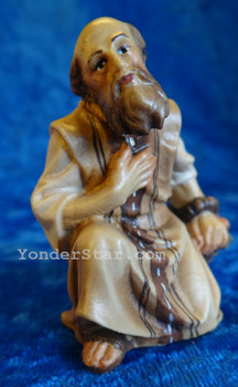 Shepherd Kneeling LEPI Nazarene Wooden Nativity