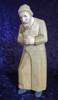 wood carved nativity Joseph