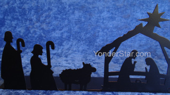 Silhouette Iron Nativity Scene - Fair Trade from India