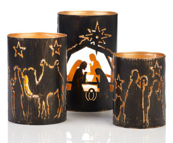 Nativity scene lanterns from India