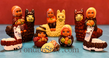 Alpaca Llama Nativity Set