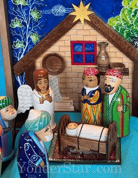 Tajikistan nativity set