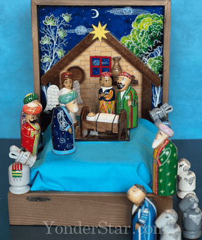 Tajikistan nativity scene