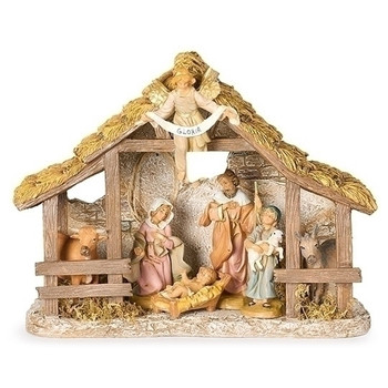 fontanini nativity resin stable