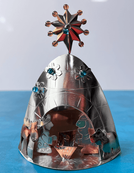 Alaskan igloo nativity
