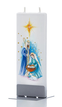 nativity scene candle made in Lithuania 