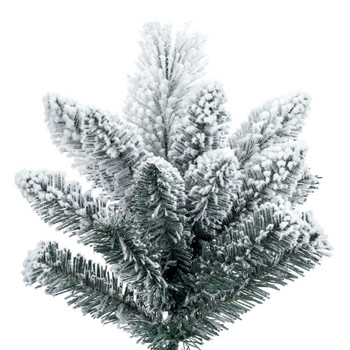 Flocked White Pine Artificial Christmas Tree Vickerman - Slim Profile