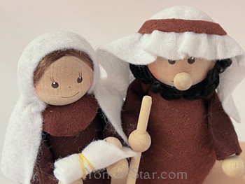 Estonia nativity scene closeup 