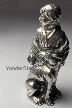Danforth pewter nativity boy with dog