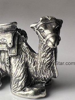 Danforth pewter nativity seated camel.