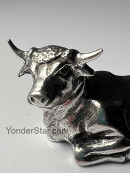 pewter nativity cow Danforth pewter nativity Vermont usa