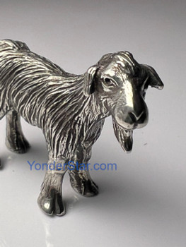 pewter nativity goat 