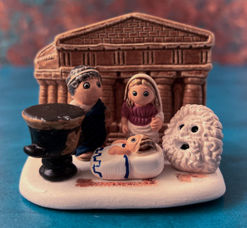 Greek nativity scene