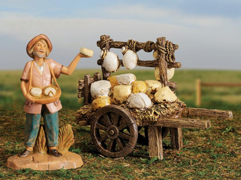 Fontanini nativity 2026 cheese peddler village scene