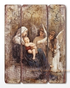 Song of the Angels Wooden Wall Plaque