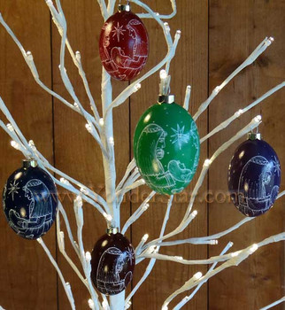 Goose Egg Nativity Christmas Ornament Made in USA