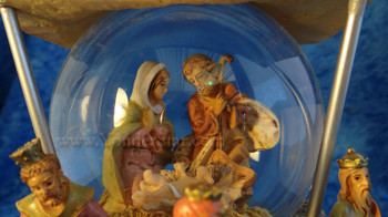 Musical Fontanini Nativity Glitterdome "We Three Kings" 59082