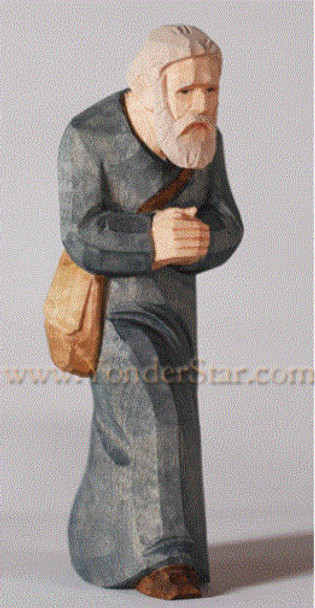 Wood carved Swiss figure