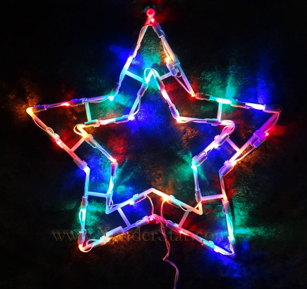 lighted outdoor star