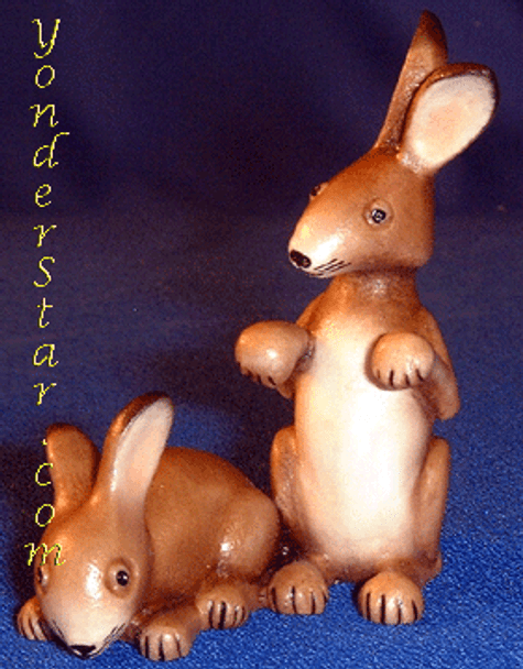 Rabbits for LEPI Kastlunger Wooden Nativity