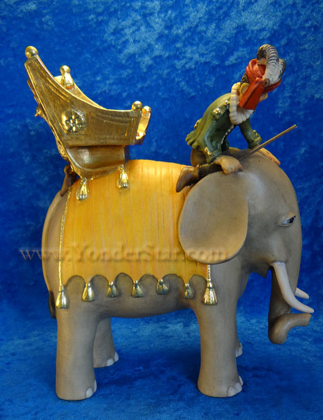 Kastlunger Elephant with Rider for LEPI Kastlunger Wooden Nativity