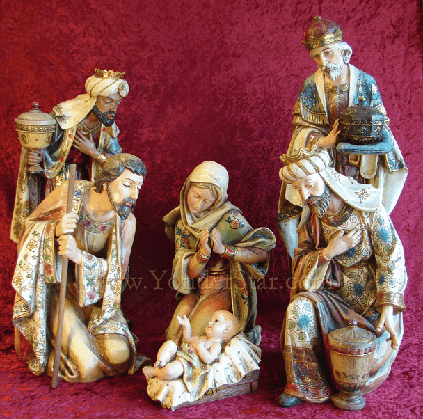 19.5" Jospeh's Studio Nativity Scene 6 Pcs Indoor / Outdoor Nativity - 38538