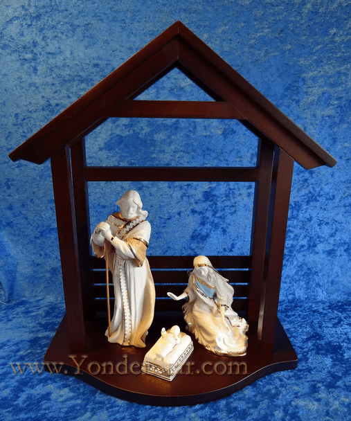 Lenox nativity with stable