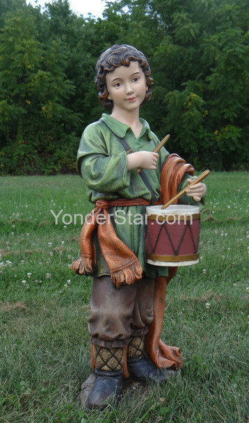 large outdoor nativity drummer boy