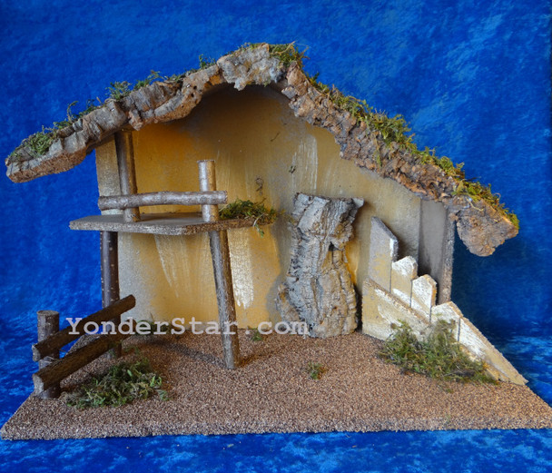 Fontanini nativity stable wood