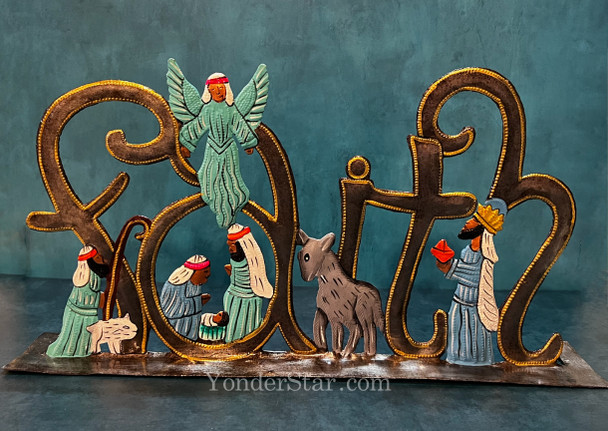Faith nativity scene