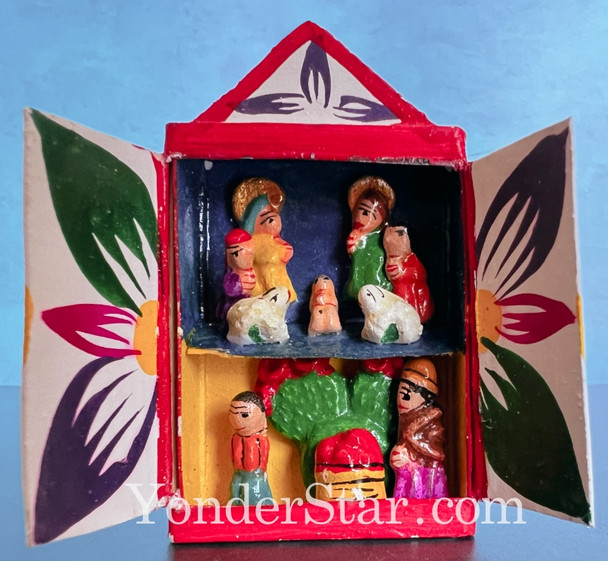mini matchbox nativity scene