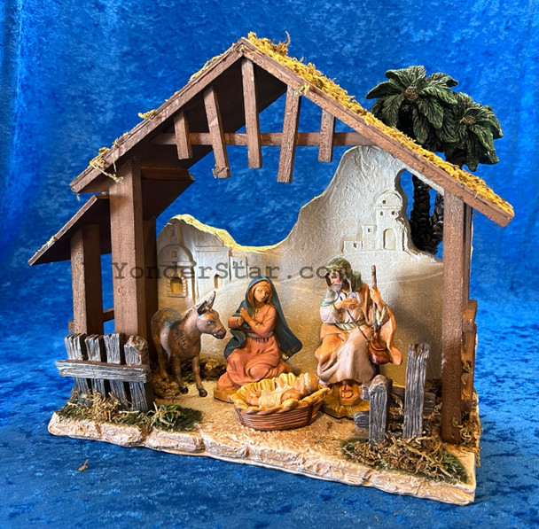 Classic 5" Fontanini Nativity Scene w Resin Stable - 54454 Classic 5" Fontanini Nativity Scene w Resin Stable - 54454