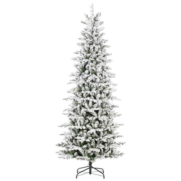 Frosted Wistler Spruce Artificial Christmas Tree Vickerman - Slim Profile