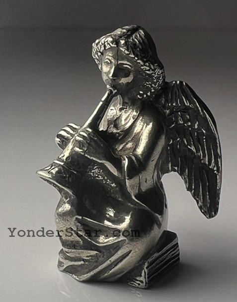 angel with horn Danforth pewter nativity