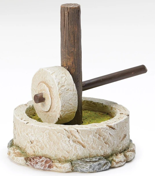 Fontanini Nativity olive press