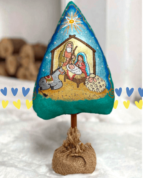 Ukrainian nativity tree handmade in Ukraine