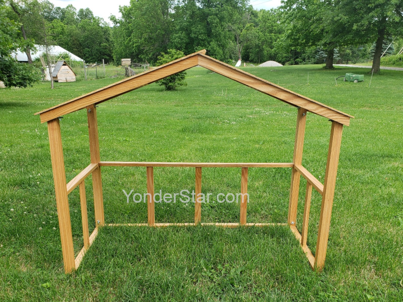 Wooden Outdoor Nativity Scene Crèche / Manger Yonder Star Christmas