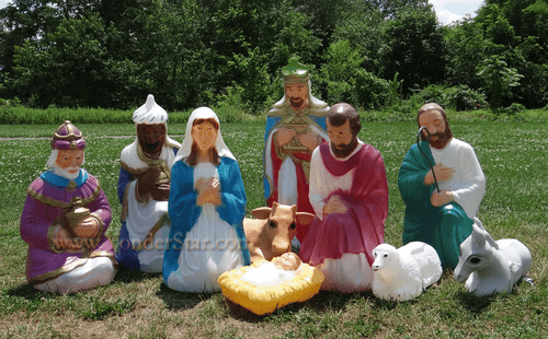 Lighted Outdoor Nativity Scene Not Curly Available Yonder Lighted Outdoor Nativity Scene Not