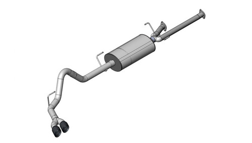 Corsa 3" Cat-Back Sport Single Side Exit Exhaust 4.0" Black Tips 2007-2008 Toyota Tundra Double Cab/Crew Max 5.7L Corsa 3" Cat-Back Sport Single Side Exit Exhaust 4.0" Black Tips 2007-2008 Toyota Tundra Double Cab/Crew Max 5.7L