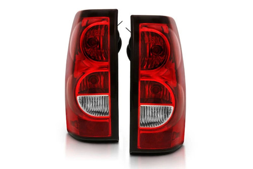 ANZO 311302 Red OE Style Tail Lights with Black Trim | 2003-2007 Silverado 2500HD/3500HD ANZO 311302 Red OE Style Tail Lights with Black Trim | 2003-2007 Silverado 2500HD/3500HD