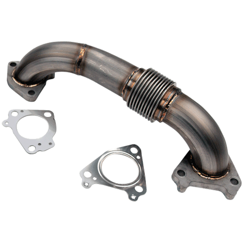 Wehrli 100648 2 inch Stainless Passenger Up Pipe with Gaskets (Twin Turbo Only) | 2001-2004 GM Silverado/Sierra 2500HD/3500HD 6.6L Duramax LB7 Wehrli 100648 2 inch Stainless Passenger Up Pipe with Gaskets (Twin Turbo Only) | 2001-2004 GM Silverado/Sierra 2500HD/3500HD 6.6L Duramax LB7
