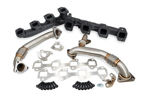 PPE 116111420 High Flow Exhaust Manifolds and Up-Pipes Kits Black | 2004.5-2005 GM Silverado/Sierra 2500HD/3500HD 6.6L Duramax LLY PPE 116111420 High Flow Exhaust Manifolds and Up-Pipes Kits Black | 2004.5-2005 GM Silverado/Sierra 2500HD/3500HD 6.6L Duramax LLY