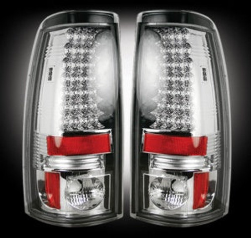 Recon 264173CL Clear LED Tail Lights | 1999-2007 GM Silverado/Sierra 2500HD/3500HD Recon 264173CL Clear LED Tail Lights | 1999-2007 GM Silverado/Sierra 2500HD/3500HD