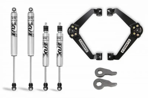 Cognito 110-P0753 3 inch Performance Leveling Kit with Fox 2.0 Shocks | 2001-2010 GM Silverado/Sierra 2500HD/3500HD Cognito 110-P0753 3 inch Performance Leveling Kit with Fox 2.0 Shocks | 2001-2010 GM Silverado/Sierra 2500HD/3500HD